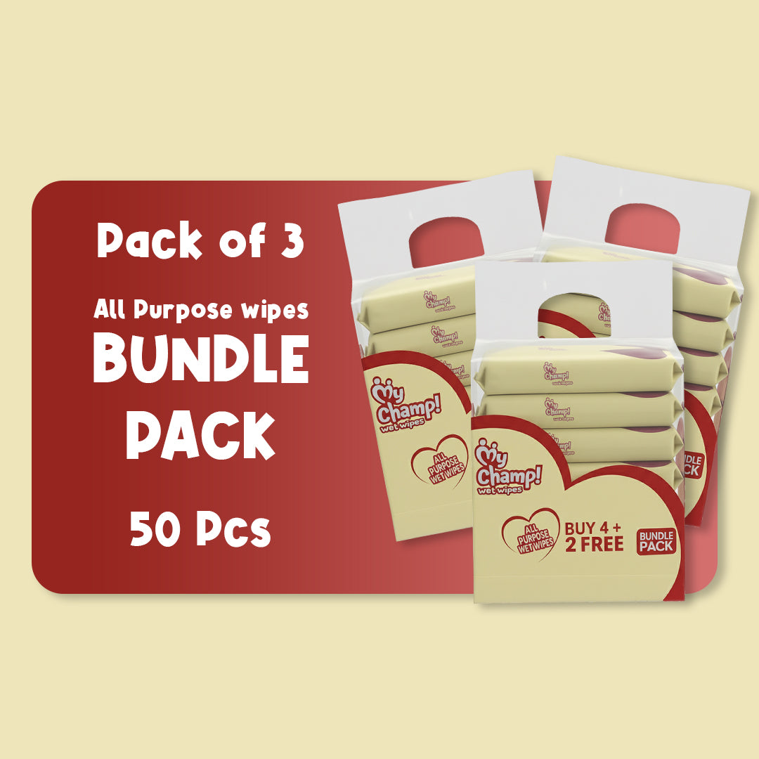 MY CHAMP ALL PURPOSE WIPES BUNDLE PACK OF 3
