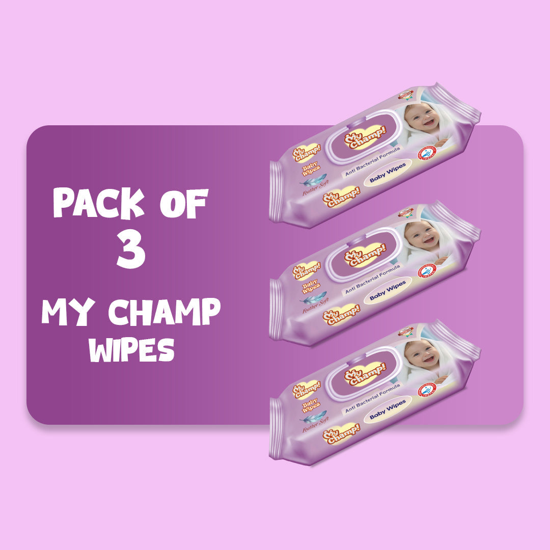 MY CHAMP WIPES (PACK OF 3)