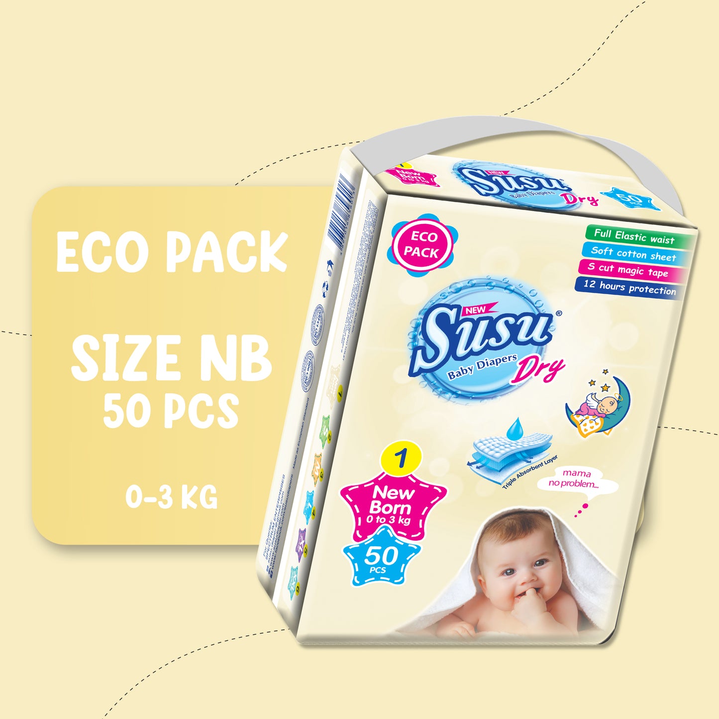 NEW SUSU DRY (NB)-50PCS