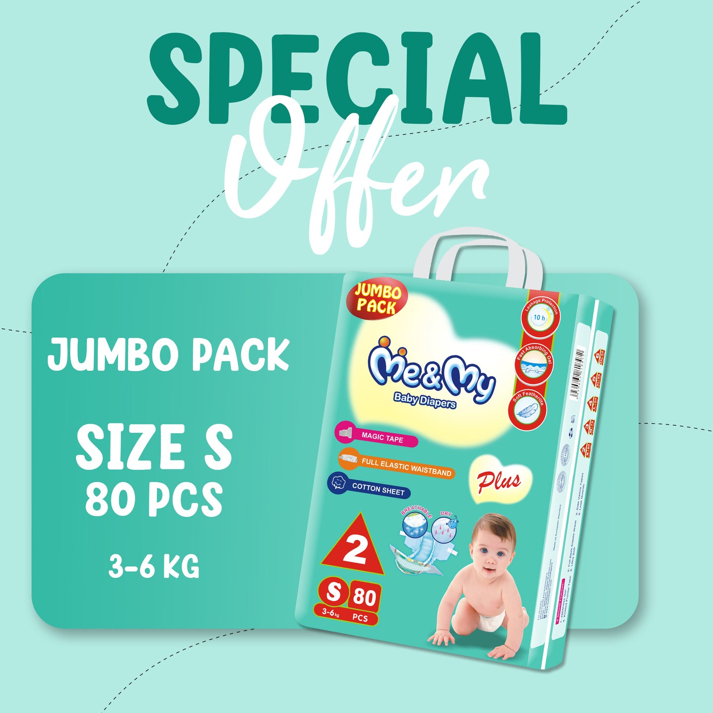 ME&MY PLUS JUMBO S-80 PCS