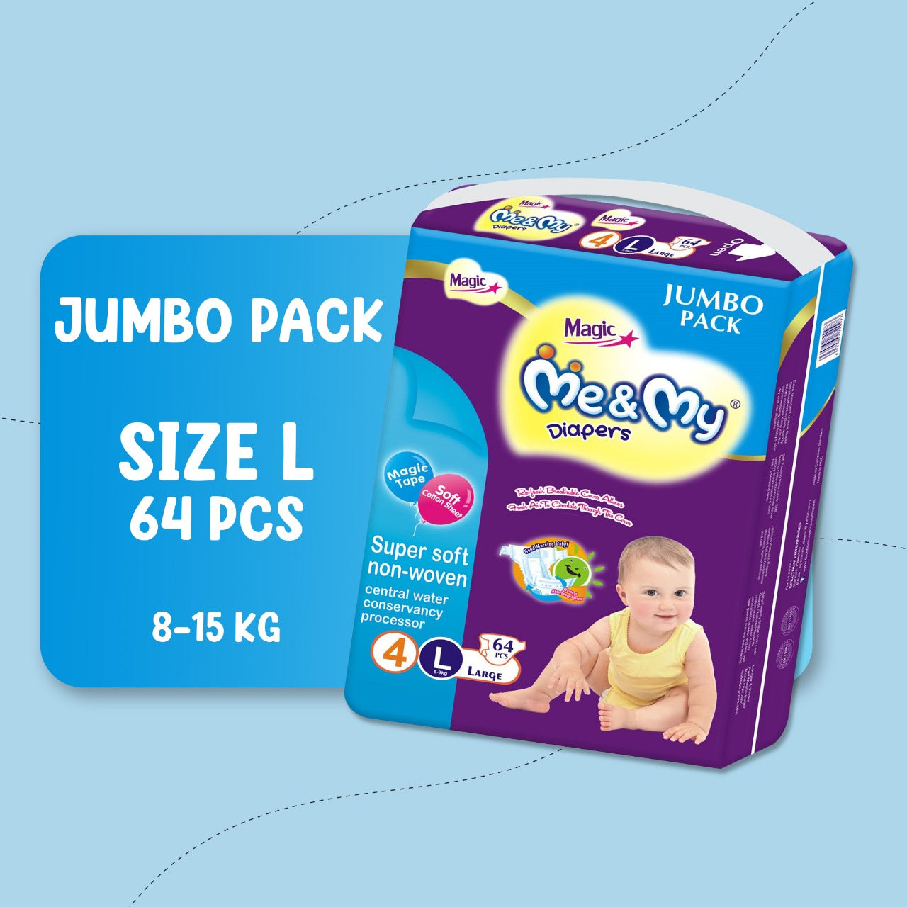 ME & MY MAGIC JUMBO (L) - 64 PCS