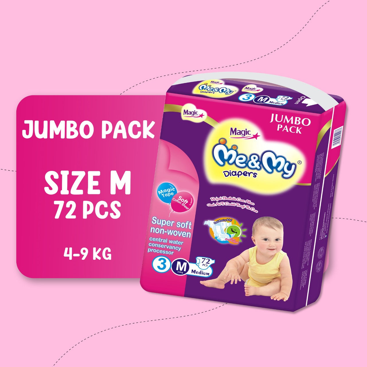 ME & MY MAGIC JUMBO (M)- 72 PCS