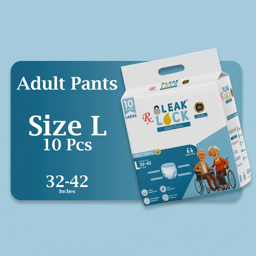 Leak Lock Adult Pants (L)- 10 PCS