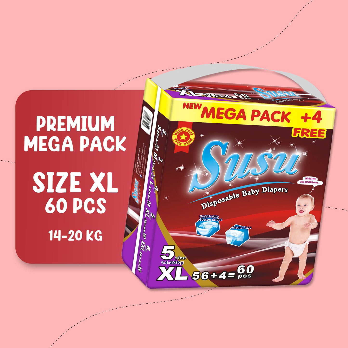 SUSU MEGA PACK XL-60 PCS