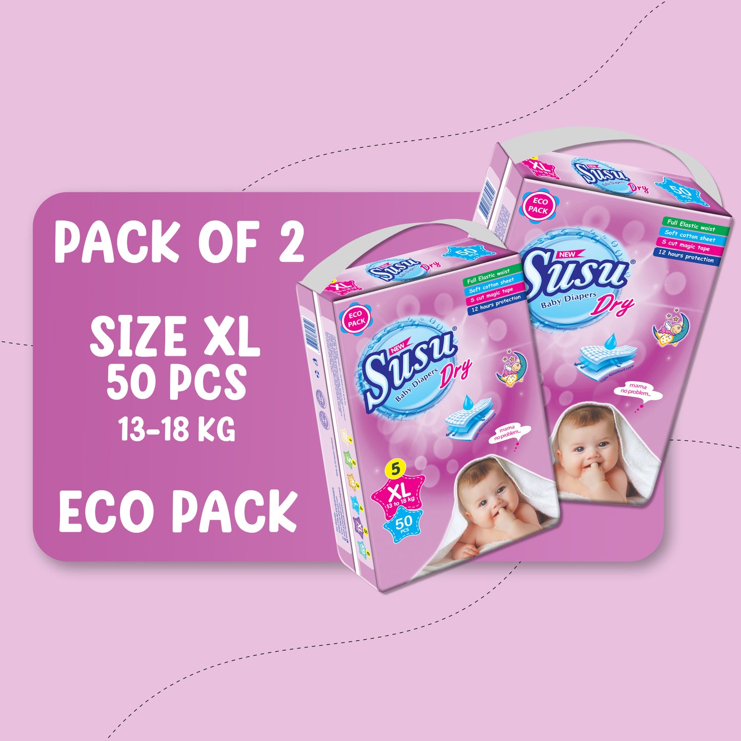 SUSU DRY ECO SIZE (XL) BUNDLE PACK OF 2