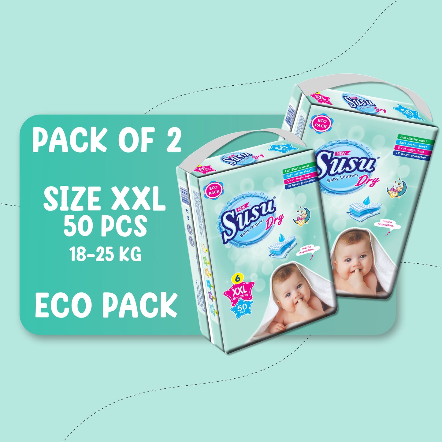 SUSU DRY ECO SIZE (XXL) BUNDLE PACK OF 2