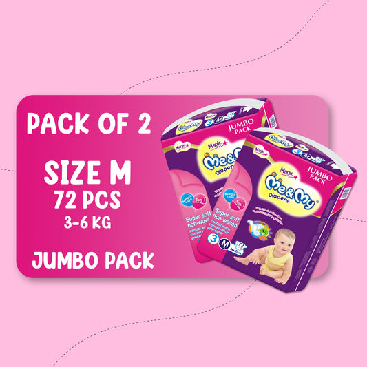 ME & MY MAGIC JUMBO (M)- 72 PCS BUNDLE PACKS OF 2