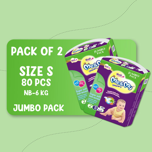 ME & MY MAGIC JUMBO (S)-80 PCS BUNDLE PACKS OF 2