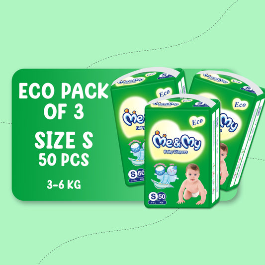 ME & MY PLUS ECO  (S) -50 PCS BUNDLE PACK OF 3