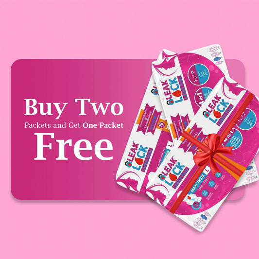 LEAK LOCK LADIES PADS (L). 18 PCS (buy two packets and get one free)