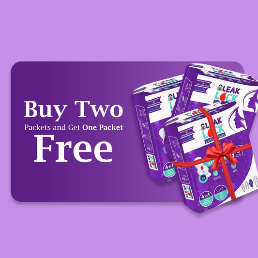 LEAK LOCK LADIES PADS (XL). 8 PCS (buy two packets and get one free)