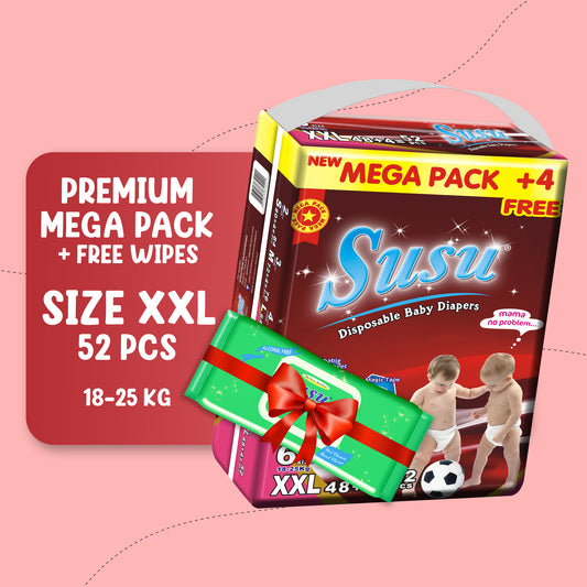SUSU MEGA PACK XXL-52 PCS + free wipes